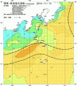 関東・東海海況速報/伊豆諸島海域(2014/11/13)