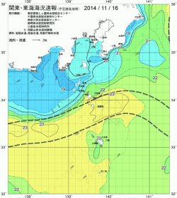 関東・東海海況速報/伊豆諸島海域(2014/11/16)