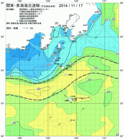 関東・東海海況速報/伊豆諸島海域(2014/11/17)