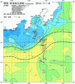 関東・東海海況速報/伊豆諸島海域(2014/11/18)