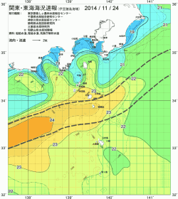 関東・東海海況速報/伊豆諸島海域(2014/11/24)