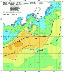 関東・東海海況速報/伊豆諸島海域(2014/11/25)