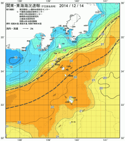 関東・東海海況速報/伊豆諸島海域(2014/12/14)