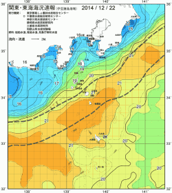 関東・東海海況速報/伊豆諸島海域(2014/12/22)