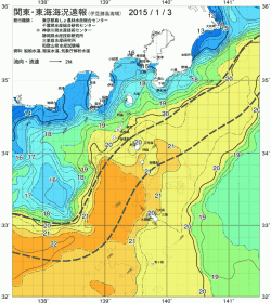 関東・東海海況速報/伊豆諸島海域(2015/01/03)