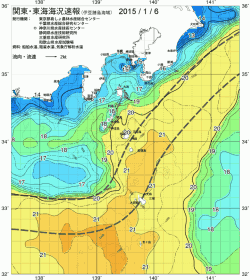 関東・東海海況速報/伊豆諸島海域(2015/01/06)