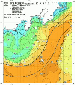 関東・東海海況速報/伊豆諸島海域(2015/01/10)