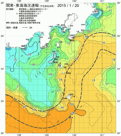 関東・東海海況速報/伊豆諸島海域(2015/01/20)