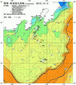 関東・東海海況速報/伊豆諸島海域(2015/04/03)
