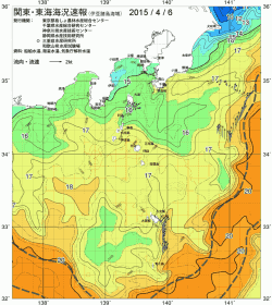 関東・東海海況速報/伊豆諸島海域(2015/04/06)