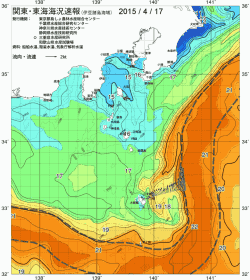 関東・東海海況速報/伊豆諸島海域(2015/04/17)