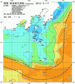 関東・東海海況速報/伊豆諸島海域(2015/05/17)