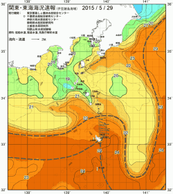 関東・東海海況速報/伊豆諸島海域(2015/05/29)