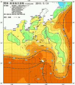 関東・東海海況速報/伊豆諸島海域(2015/05/31)