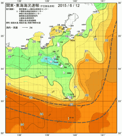 関東・東海海況速報/伊豆諸島海域(2015/06/12)
