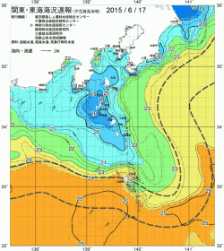 関東・東海海況速報/伊豆諸島海域(2015/06/17)