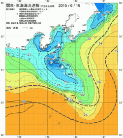 関東・東海海況速報/伊豆諸島海域(2015/06/19)