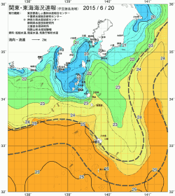 関東・東海海況速報/伊豆諸島海域(2015/06/20)