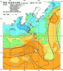 関東・東海海況速報/伊豆諸島海域(2015/06/23)