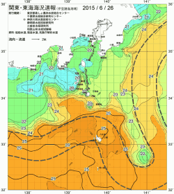 関東・東海海況速報/伊豆諸島海域(2015/06/26)