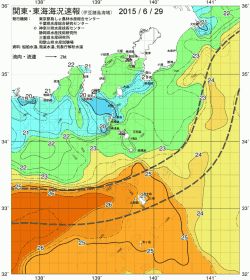 関東・東海海況速報/伊豆諸島海域(2015/06/29)