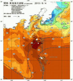 関東・東海海況速報/伊豆諸島海域(2015/08/04)