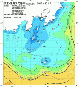 関東・東海海況速報/伊豆諸島海域(2015/10/05)