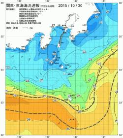関東・東海海況速報/伊豆諸島海域(2015/10/30)