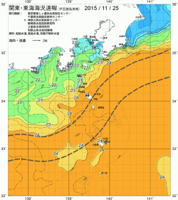 関東・東海海況速報/伊豆諸島海域(2015/11/25)