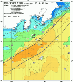 関東・東海海況速報/伊豆諸島海域(2015/12/06)
