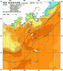 関東・東海海況速報/伊豆諸島海域(2015/12/11)