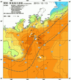関東・東海海況速報/伊豆諸島海域(2015/12/13)