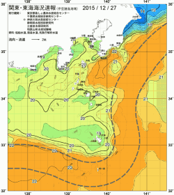 関東・東海海況速報/伊豆諸島海域(2015/12/27)