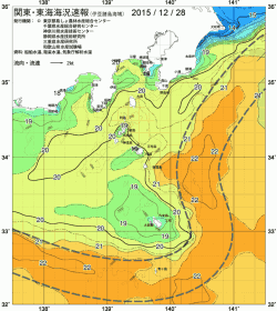 関東・東海海況速報/伊豆諸島海域(2015/12/28)