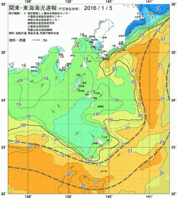 関東・東海海況速報/伊豆諸島海域(2016/01/05)