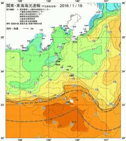 関東・東海海況速報/伊豆諸島海域(2016/01/19)