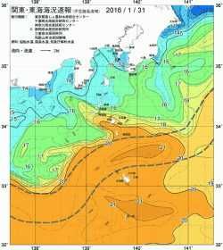 関東・東海海況速報/伊豆諸島海域(2016/01/31)