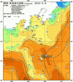関東・東海海況速報/伊豆諸島海域(2016/05/06)