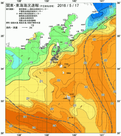 関東・東海海況速報/伊豆諸島海域(2016/05/17)