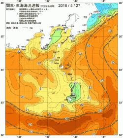 関東・東海海況速報/伊豆諸島海域(2016/05/27)
