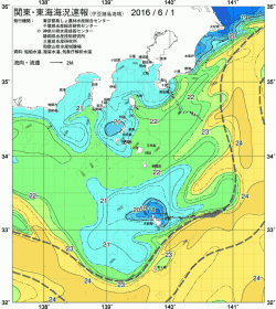 関東・東海海況速報/伊豆諸島海域(2016/06/01)