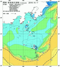 関東・東海海況速報/伊豆諸島海域(2016/06/07)