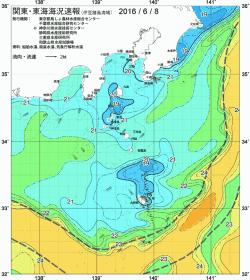 関東・東海海況速報/伊豆諸島海域(2016/06/08)