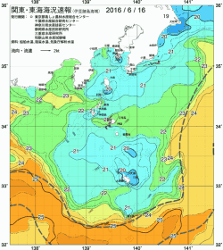 関東・東海海況速報/伊豆諸島海域(2016/06/16)