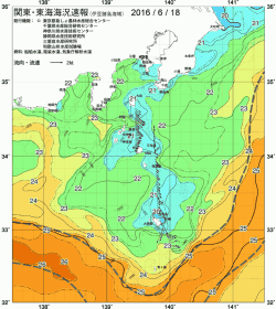 関東・東海海況速報/伊豆諸島海域(2016/06/18)