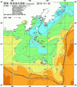 関東・東海海況速報/伊豆諸島海域(2016/06/30)