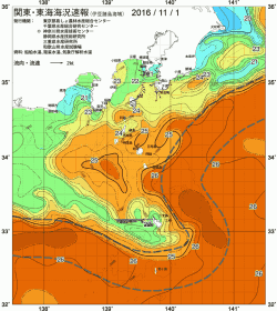 関東・東海海況速報/伊豆諸島海域(2016/11/01)