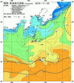関東・東海海況速報/伊豆諸島海域(2016/11/25)