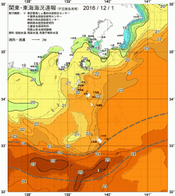 関東・東海海況速報/伊豆諸島海域(2016/12/01)