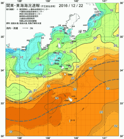 関東・東海海況速報/伊豆諸島海域(2016/12/22)